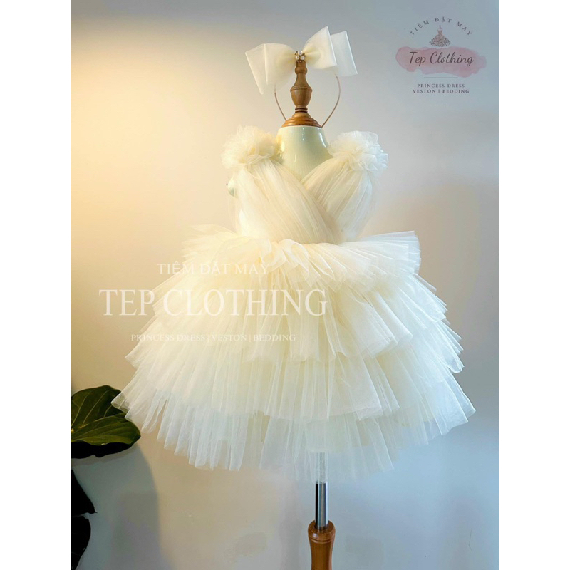 𝐎𝐋𝐈𝐕𝐈𝐀 Đầm Công Chúa Thiết Kế Cho Bé Gái By Tep Clothing- Hình Thật