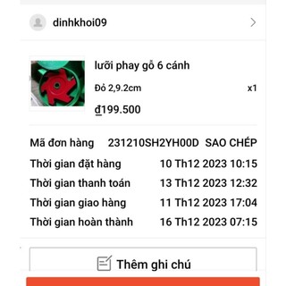 LƯỠI FAY GỖ 6 CÁNH