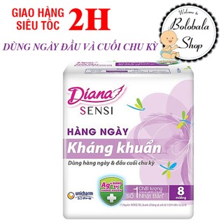 Băng vệ sinh hàng ngày Diana Sensi 20 miếng/ 8 miếng (hàng khuyến mãi)