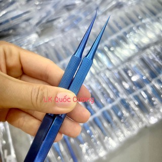 Nhíp Titan PP siêu nhọn cong và thẳng (Không hít nam châm) chuyên câu dây, gắp tụ nhỏ - chống trượt