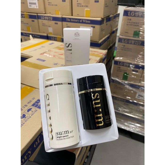 SET MẶT NẠ SỦI BỌT THẢI ĐỘC DƯỠNG TRẮNG DA SUM