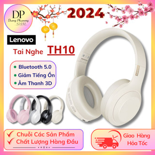 Tai Nghe Bluetooth Chụp Tai LENOVO TH10 Âm Thanh Nổi HiFi Giảm Ồn,Chống Thấm Nước,Có Mic Thích Hợp Cho Androi IOS PC
