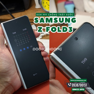 Chuẩn form - miếng dán ppf hydorgen samsung fold 3 trong, nhám, đổi màu cao cấp