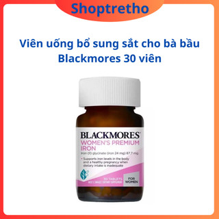 Viên uống bổ sung sắt cho bà bầu Blackmores giúp phòng ngừa thiếu máu của Úc 30 viên
