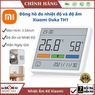 Đồng hồ đo nhiệt độ và độ ẩm Xiaomi Duka TH1, nhiệt ẩm kế TH1 Duka cảm biến đo nhiệt độ và độ ẩm trong nhà - BH 12th
