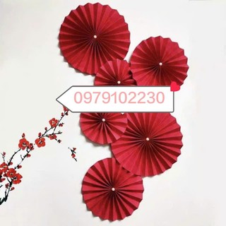 (combo)quạt giấy trang trí tết