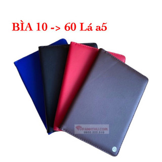 QUYỂN BÌA LÁ DA TRƠN A5 ( Lá nhỏ hơn a5)