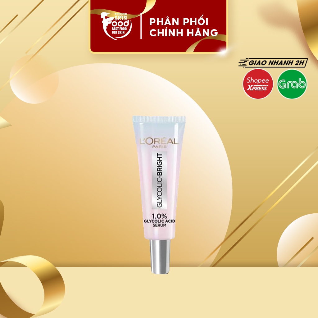 [HB Gift] Tinh Chất Mini L'oreal Glycolic-Bright Instant Glowing Serum 7.5ml (HÀNG TẶNG KHÔNG BÁN)
