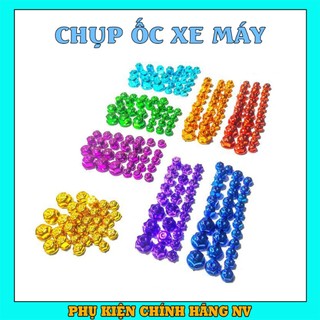 Chụp ốc xe máy trang trí nhựa xi gắn Winner, Winner X, Exciter 150, Ex 155  (Bộ Khoảng 25-30 Con)