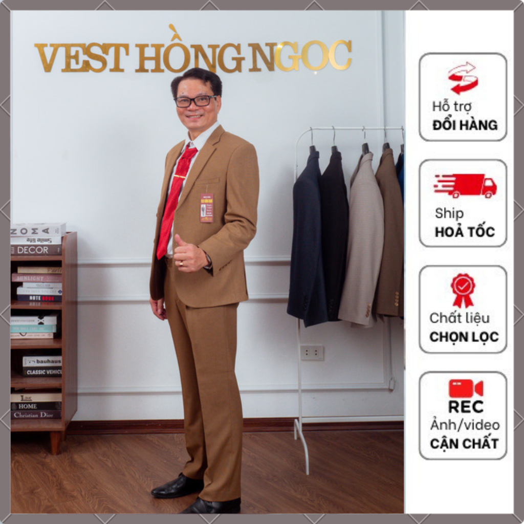 Bộ vest nam cao cấp hồng ngọc, bộ com p lê nam cao cấp hông ngọc