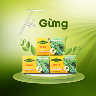 [Chính Hãng] Trà Gừng Hoàng Thảo Mộc  Túi lọc [Hộp 60 túi lọc]