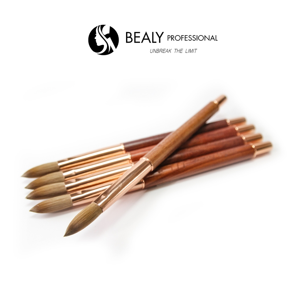 CỌ NAIL ĐẮP BỘT LÔNG CHỒN CÁN GỖ ĐÍNH KIM CƯƠNG 777 KOLINSKY ENGLAND