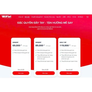 SIM WINTEL WIN69P - WIN89P COMBO 5 SIM{ GIÁ SỈ }