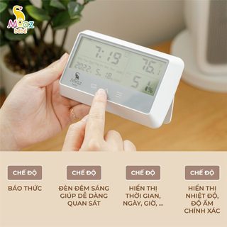 Nhiệt ẩm kế đa năng cao cấp moaz bebe mb-027