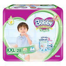 BỈM - TÃ QUẦN BOBBY SIZE XXL - 28MIẾNG (CHO BÉ 15 - 25KG)