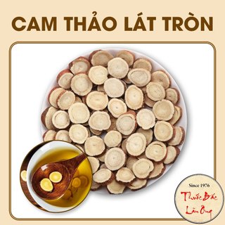 Cam thảo lát tròn 1kgg, sấy khô tự nhiên, không chất bảo quản - Lãn Ông