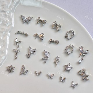 Phụ kiện charm đá đính móng nail móng tay cao cấp 1 viên