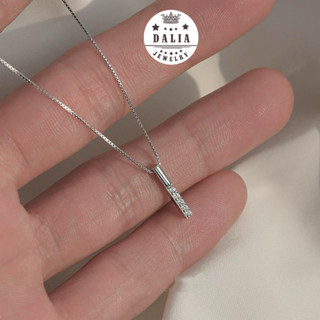  Dây chuyền bạc nữ chuẩn bạc mặt que nhỏ kute dễ thương mã M10X DaLiA Jewelry vòng cổ bạc thanh đinh cá tính sợi nhuyễn 