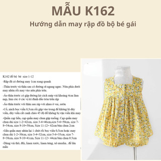 RẬP GIẤY A0 ĐỒ BỘ BÉ K162 (SP LÀ GIẤY KHÔNG PHẢI QUẦN ÁO)
