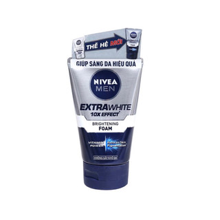Sữa Rửa Mặt Nam Cho Da Nhờn Nivea Extra White Oil Control Mud Foam - 100g