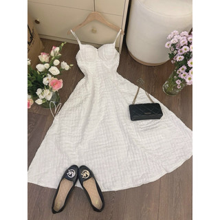 [DTB] Đầm maxi gấm 2 dây