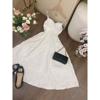 [DTB] Đầm maxi gấm 2 dây