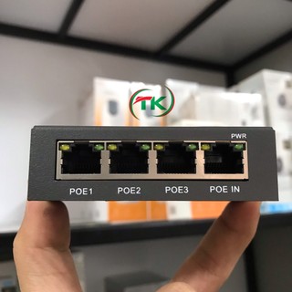 Bộ mở rộng poe 1 ra 3 - không cần cấp nguồn - poe repeater