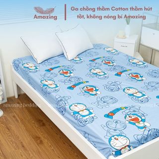 Ga chống thấm cotton AMAZING BEDDING không nóng, không bí, thoáng mát dùng cho đệm dưới 10cm