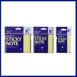 Giấy note vàng Double A (3*2, 3*3 và 3*4)