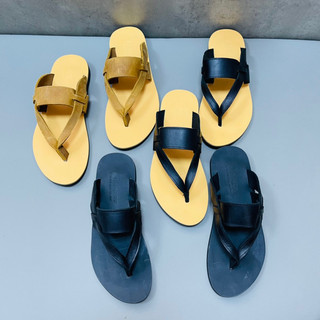 Dép Sandal Xỏ Ngón Dép Quai Chéo Da Bò Thật Không Thấm Nước Phù Hợp Mọi Lứa Tuổi XDXN11 (Đen - Nâu)