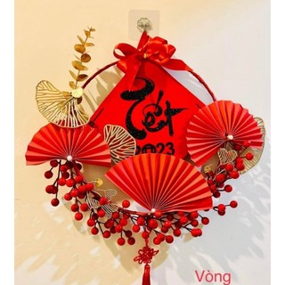 Vòng đào đông trang trí tết. vòng tết đoàn viên
