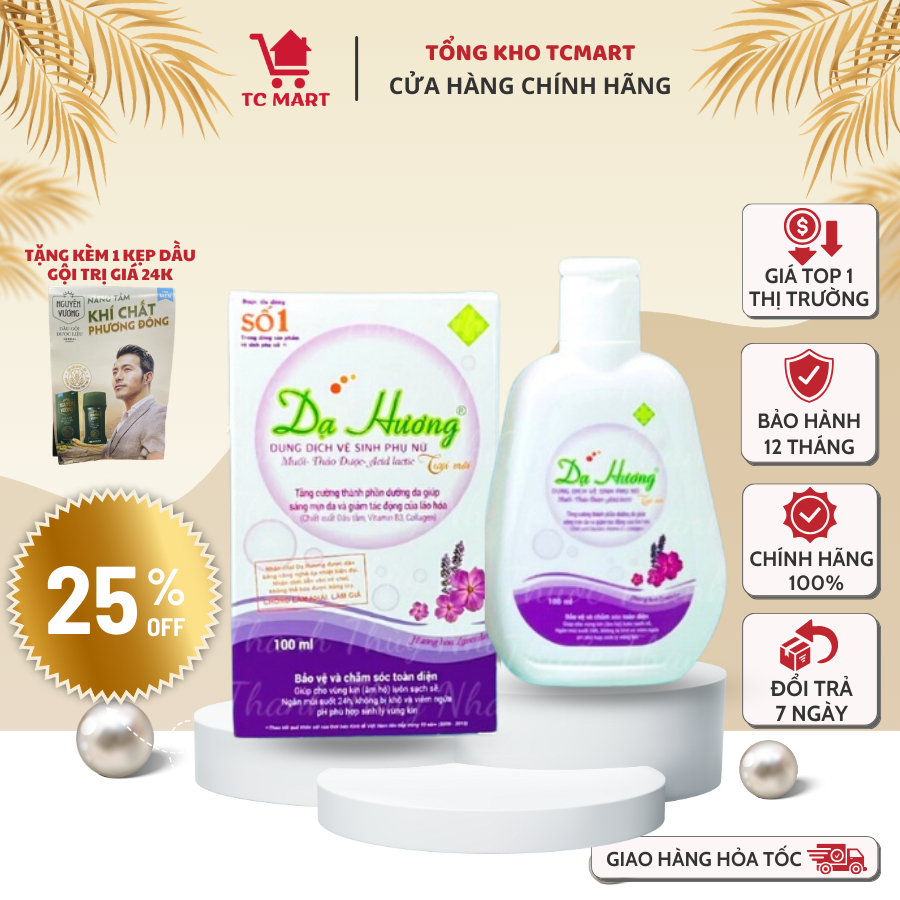 Dung dịch vệ sinh phụ nữ Dạ Hương Tím - Dung dịch Dạ Hương Lavender 100ml
