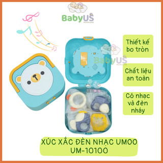Hộp xúc xắc đèn nhạc Umoo UM-10100, hộp đồ chơi đa năng kích thích giác quan của bé [BabyUS]