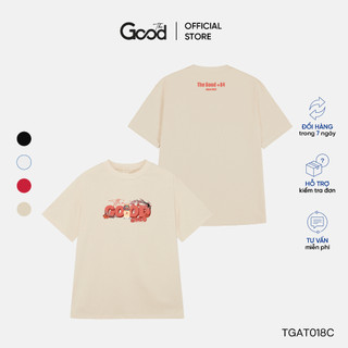 Áo Thun THE GOOD "Long Chúc Tết", Áo Phông, Áo Unisex Chất Cotton Co Giãn Cổ Tròn Tay Lỡ Form Oversize