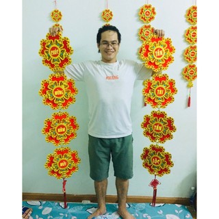 1 đôi Dây treo bông mai trang trí ngày tết