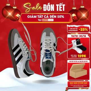 Giày Adidas Samba Classic White nam nữ, Giày Samba thể thao nam nữ bản cao cấp full box bill