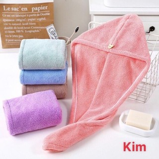 Khăn quấn ủ tóc siêu thấm hút, khăn lau khô tóc siêu tốc