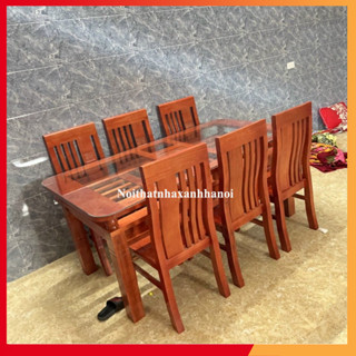 Bàn ăn gỗ xoan ta nội thất nhà bếp, bộ bàn ăn 4 ghế và 6 ghế Nội thất