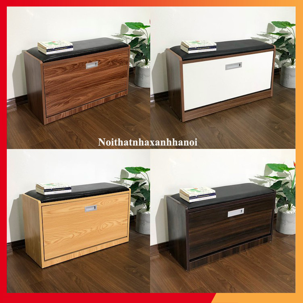 Tủ Giày Dép 1 Tầng 3 Ngăn Thông Minh Kết Hợp Ghế Ngồi - Nội Thất NHà Xanh Hà Nội