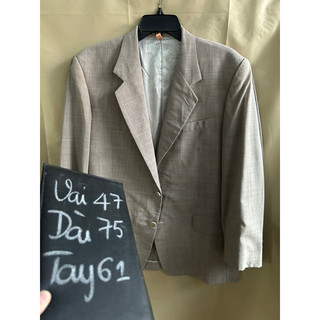 ❣️Áo Vest Blazer Nam Xám Nâu nhạt( màu lạ mắt cổ sale )1 lớp 2hands (Hàng Si Hàn Quốc)