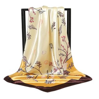 Khăn Choàng - Chất Liệu Voan Lụa Thêu
