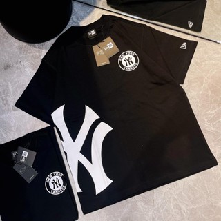 NEW ERA TEE -  NY SƯỜN XÉO ĐEN ( AUTH )