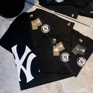 NEW ERA TEE -  NY SƯỜN XÉO ĐEN ( AUTH )