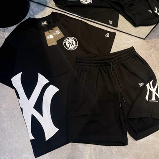 NEW ERA TEE -  NY SƯỜN XÉO ĐEN ( AUTH )