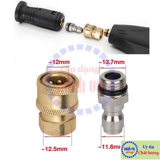Bộ khớp nối nhanh ren 14mm cho máy rửa xe -BKN14mm