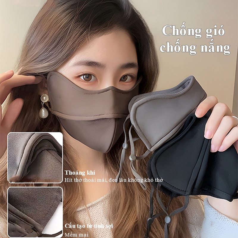 Khẩu trang chống nắng YIPAUTO khẩu trang 5D nhiều màu Khẩu trang chống UV Khẩu trang vải chống nắng Combo khẩu trang vải
