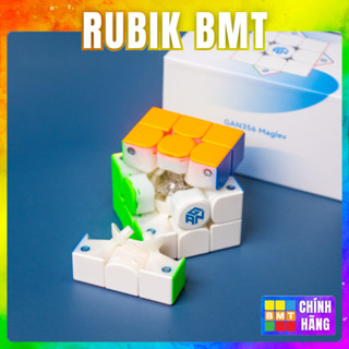 Rubik 3x3 Gan 356 Maglev/Maglev UV 2024 Cao Cấp Có Nam Châm, Rubic Gan 356 Maglev Stickerless - Rubik BMT