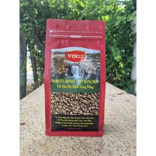 Cà Phê Robusta Honey Hạt Rang Mộc - túi 500gr