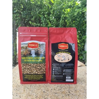Cà Phê Robusta Honey Hạt Rang Mộc - túi 500gr
