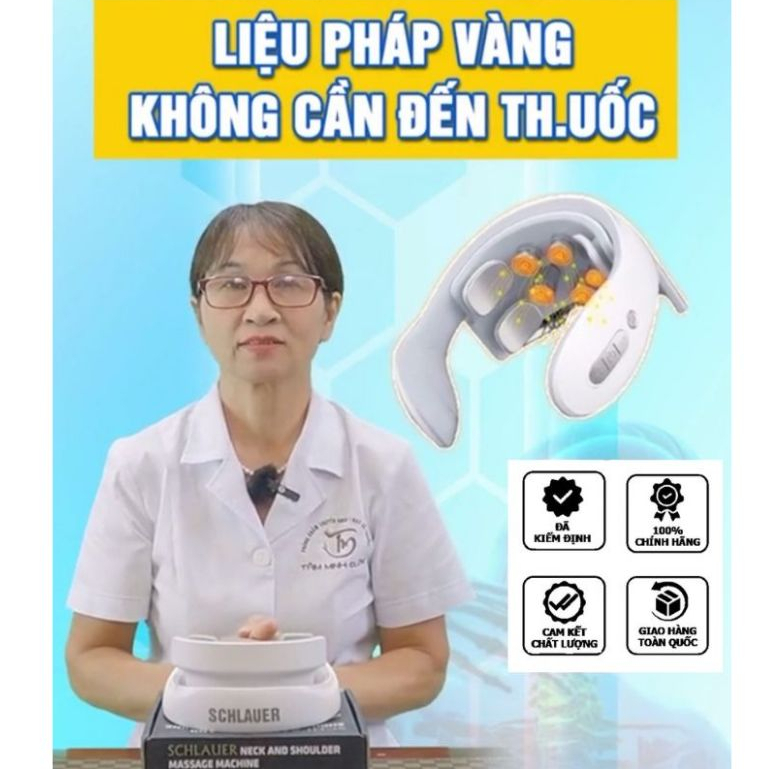 Máy Massage cổ vai gáy Schlauer ,Máy massage cổ vai gáy cao cấp Đức chính hãng giải pháp vàng không cần dùng thuốc